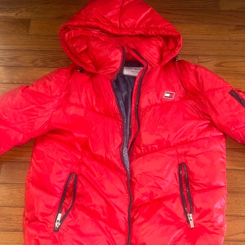 Tommy Hilfiger Bright Red Kids Puffer Jacket